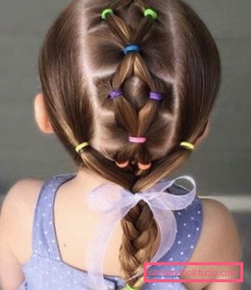 acconciature con elastici per ragazze Come rendere le acconciature con elastici per le ragazze - passo dopo passo le foto delle acconciature