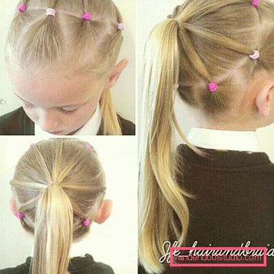 acconciature con elastici per ragazze Come rendere le acconciature con elastici per le ragazze - passo dopo passo le foto delle acconciature