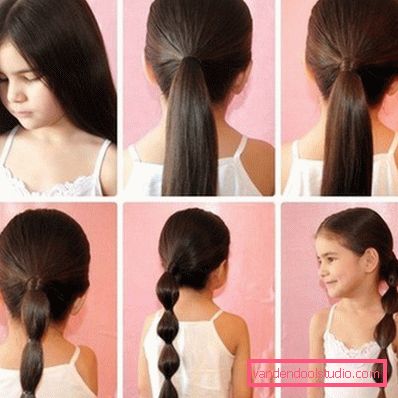 acconciature con elastici per ragazze Come rendere le acconciature con elastici per le ragazze - passo dopo passo le foto delle acconciature