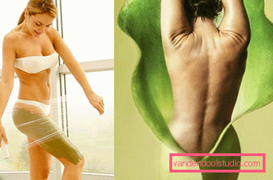 avvolgere con argilla dalla cellulite involucro di argilla cellulite