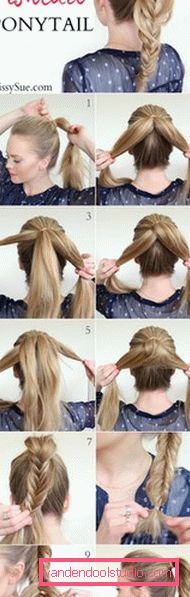 Come intrecciare una treccia fishtail - 20 idee acconciatura a coda di pesce