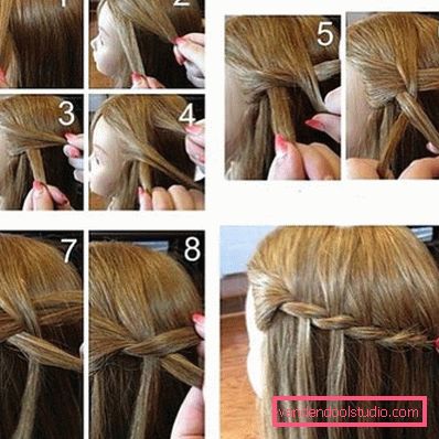 Come fare un taglio di capelli a cascata - istruzioni passo-passo per tessere una treccia