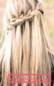 Cascata di acconciatura Come fare un taglio di capelli a cascata - istruzioni passo-passo per tessere una treccia