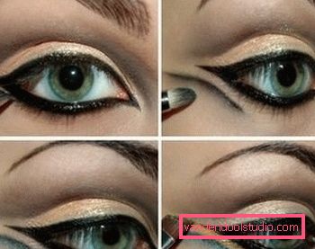 trucco per gli occhi in stile egiziano