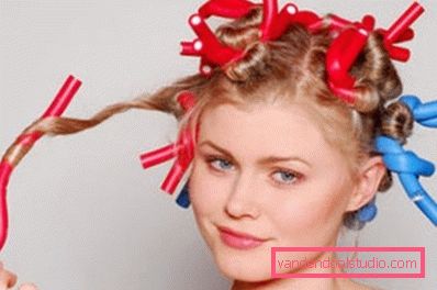 Boomerang per arricciare i capelli Come fa una permanente in grandi ricci sui capelli medi oggi