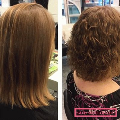 Perm sui capelli medi - foto prima e dopo Come fa una permanente in grandi ricci sui capelli medi oggi
