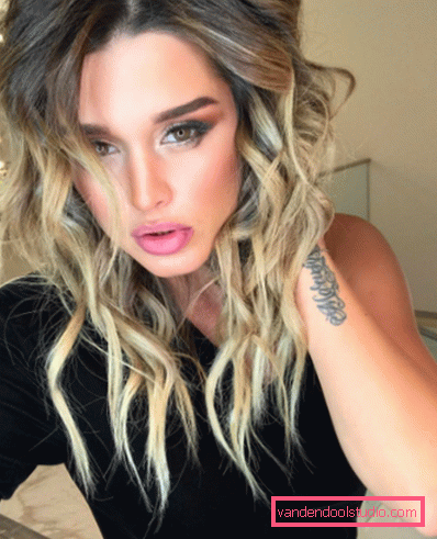 Qual è il taglio di capelli ora Xenia Borodina - presentatrice di styling di foto