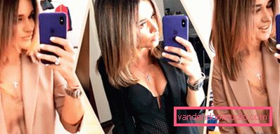 Qual è il taglio di capelli ora Xenia Borodina - presentatrice di styling di foto
