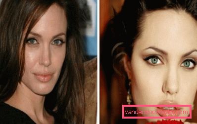 Jolie con trucco nude Jolie con trucco nude