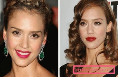 Jessica Alba con Berry Lipstick Jessica Alba con Berry Lipstick