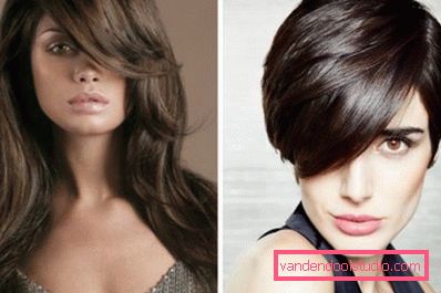 capelli castani con styling