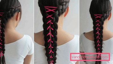 Trecce per capelli lunghi - schemi di tessitura e foto