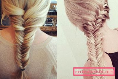 Trecce per capelli lunghi - schemi di tessitura e foto