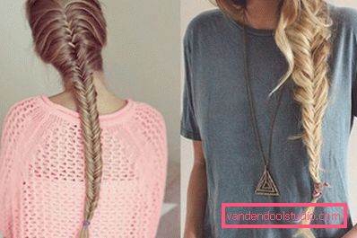 Trecce per capelli lunghi - schemi di tessitura e foto
