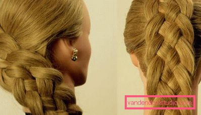 Trecce per capelli lunghi - schemi di tessitura e foto