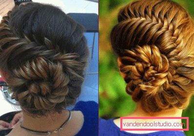 Trecce per capelli lunghi - schemi di tessitura e foto