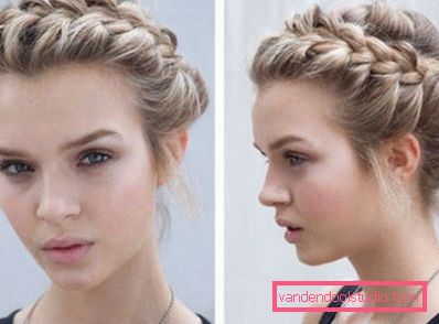 Trecce per capelli lunghi - schemi di tessitura e foto