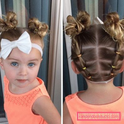 Treccine per ragazze - semplici acconciature per bambini