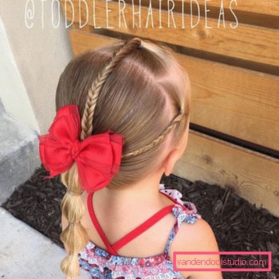 Treccine per ragazze - semplici acconciature per bambini