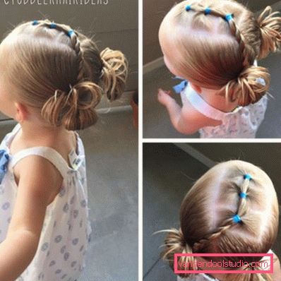 Treccine per ragazze - semplici acconciature per bambini