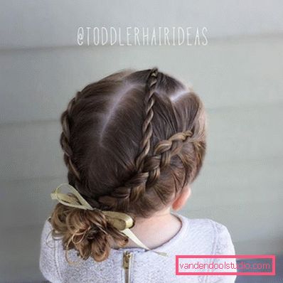 Treccine per ragazze - semplici acconciature per bambini