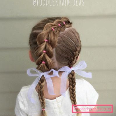 Treccine per ragazze - semplici acconciature per bambini