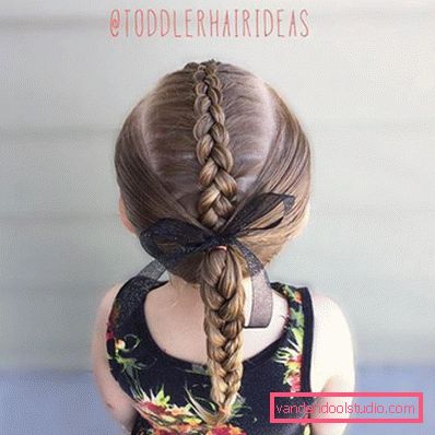 Treccine per ragazze - semplici acconciature per bambini