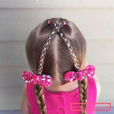 Treccine per ragazze - semplici acconciature per bambini