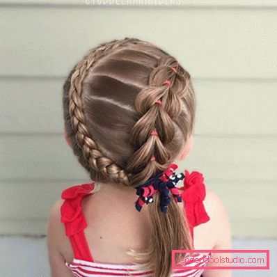 Treccine per ragazze - semplici acconciature per bambini