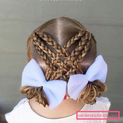 Treccine per ragazze - semplici acconciature per bambini