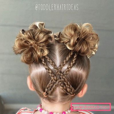 Treccine per ragazze - semplici acconciature per bambini