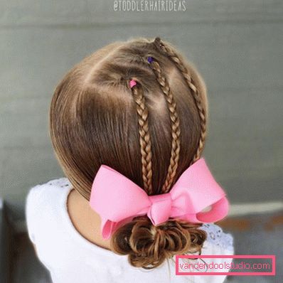 Treccine per ragazze - semplici acconciature per bambini