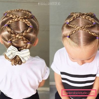 Treccine per ragazze - semplici acconciature per bambini