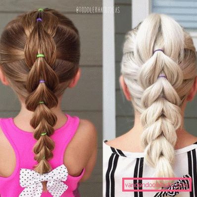 Treccine per ragazze - semplici acconciature per bambini