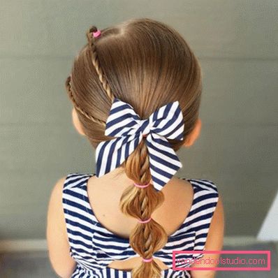Treccine per ragazze - semplici acconciature per bambini