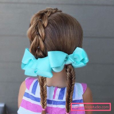 Treccine per ragazze - semplici acconciature per bambini