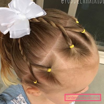 Treccine per ragazze - semplici acconciature per bambini