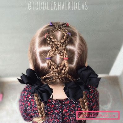 Treccine per ragazze - semplici acconciature per bambini