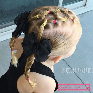 Treccine per ragazze - semplici acconciature per bambini