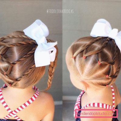 Treccine per ragazze - semplici acconciature per bambini