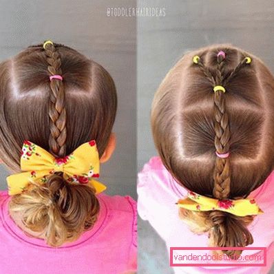 Treccine per ragazze - semplici acconciature per bambini