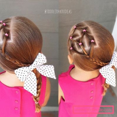 Treccine per ragazze - semplici acconciature per bambini