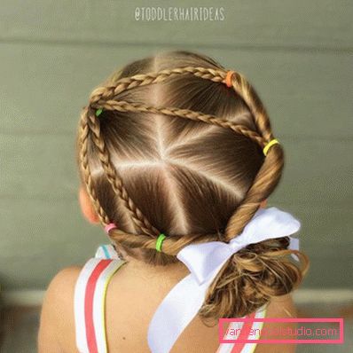 Treccine per ragazze - semplici acconciature per bambini