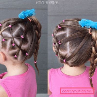 Treccine per ragazze - semplici acconciature per bambini