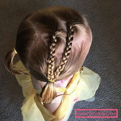 Treccine per ragazze - semplici acconciature per bambini