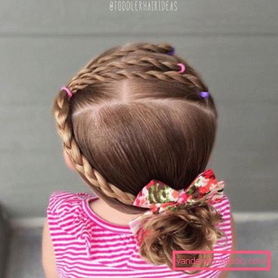 Treccine per ragazze - semplici acconciature per bambini