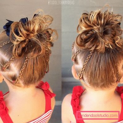 Treccine per ragazze - semplici acconciature per bambini