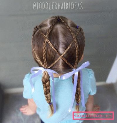 Treccine per ragazze - semplici acconciature per bambini