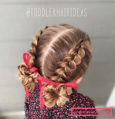 Treccine per ragazze - semplici acconciature per bambini