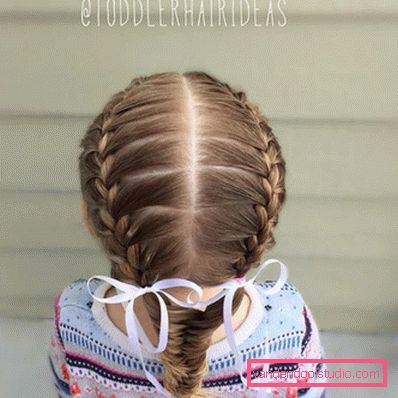 Treccine per ragazze - semplici acconciature per bambini